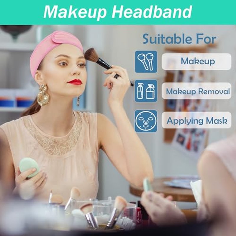 3-Pack Spa Headband for Washing Face & Makeup