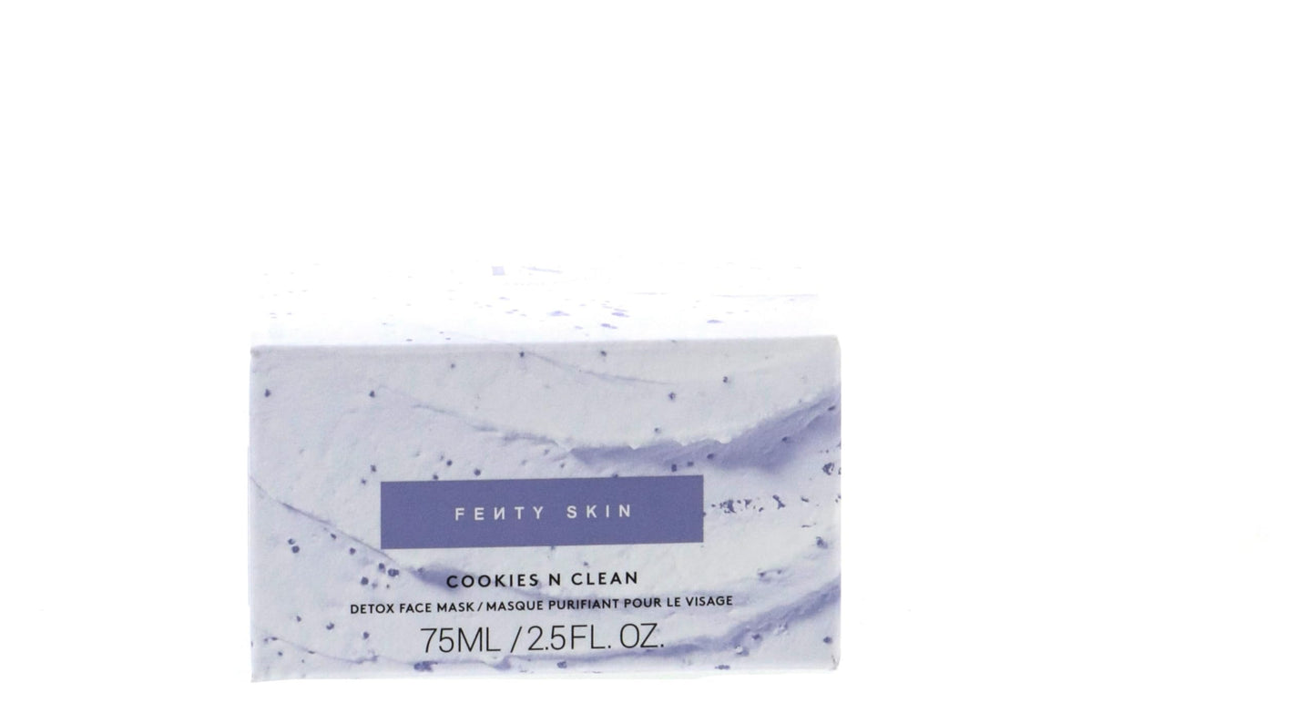 Fenty Skin Cookies N Clean Whipped Clay Pore Detox Face Mask with Salicylic Acid + Charcoal 2.5 oz/ 75 mL