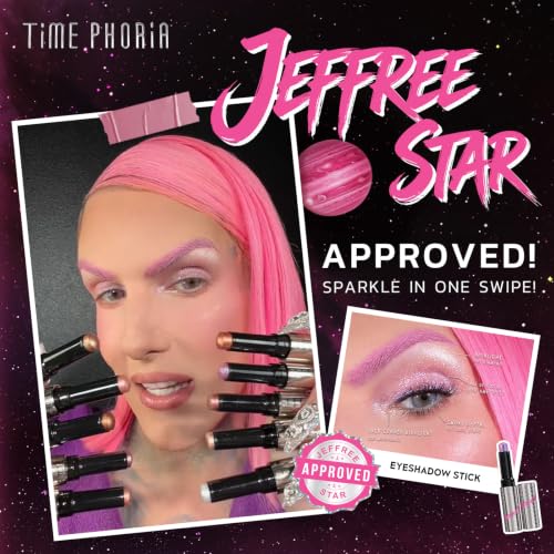 TIMEPHORIA Illumina Jelly Gel Eyeshadow Stick 010 Amethyst - Cool Lavender, Vibrant Metallic Eye Makeup