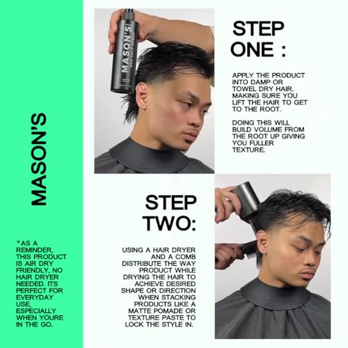Mason's Sea Salt Spray for Hair - 8 oz Texturizing Spray with Argan Oil
