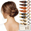 Tiefebene 8-Pack French Hair Pins - 2.75” Curved Anti-Slip for Updos