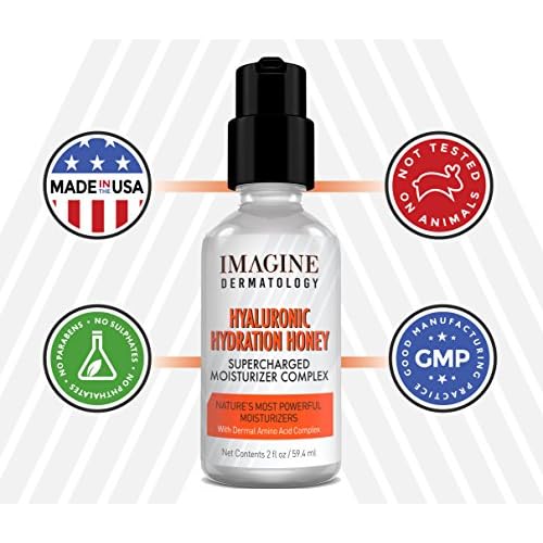Hyaluronic Hydration Honey Concentrated Hyaluronic Acid Serum with Super Charged Moisturizers Natural Moisturizing Factors Amino Acid Complex 2 fl oz/ 59.4 ml (2 fl oz)