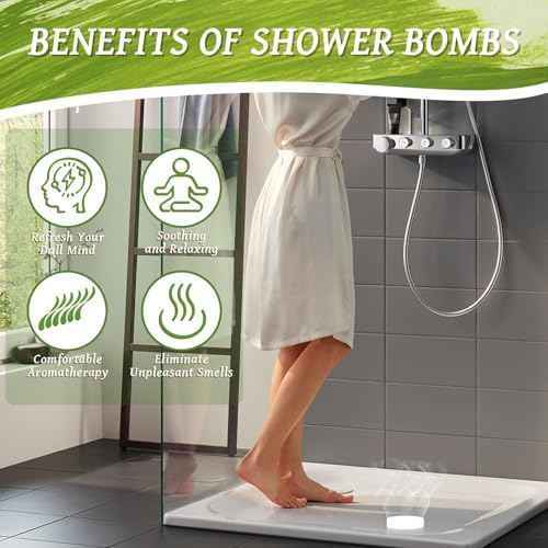 Shower Steamers Aromatherapy, Christmas Birthday Gifts for Women Men, 10 Different Shower Bombs with Fruity Floral Fragrances, Self Care Spa Gifts White Elephant Stocking Stuffers