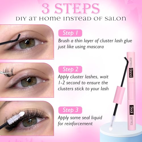Ruairie Bond and Seal Lash Glue for Cluster Lashes - Waterproof Strong Hold