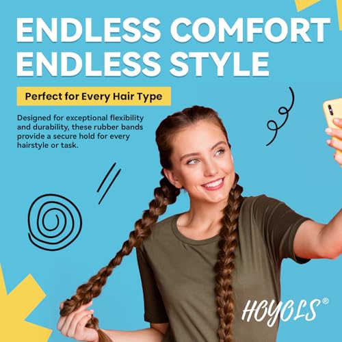 Clear Hair Ties 1500pcs Mini Elastic Bands for Women Girls