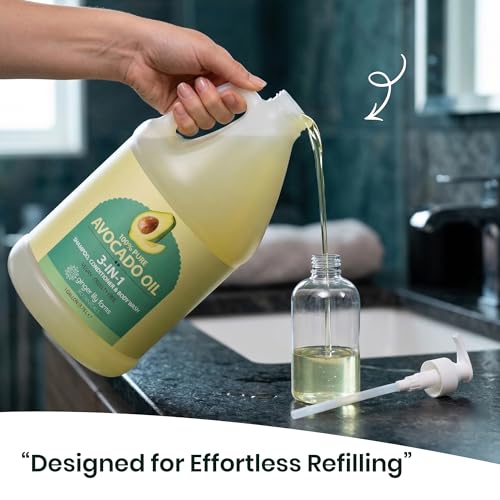 Ginger Lily Farms Avocado Oil 3-in-1 Shampoo Conditioner Body Wash 128oz