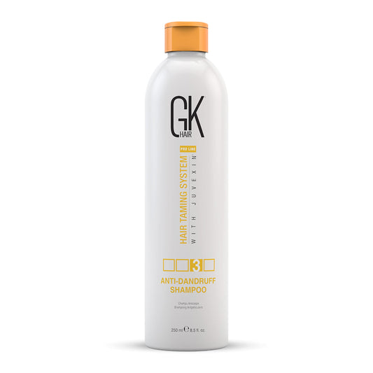 GK HAIR Global Keratin Anti Dandruff Shampoo (8.5 Fl Oz/250ml) - Hair Deep Cleansing and Impurities Remover Anti Residue Sulfate Free Shampoo for Dry Damaged Hair for Men and Women