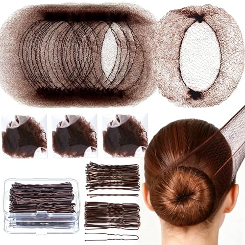 Teenitor Hair Net Set - 20 Nets & 40 Pins for Buns