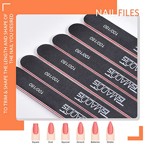 Professional Nail File Kit - 12PCS Double-Sided Emery Boards