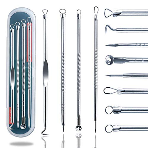 Blackhead Remover Pimple Extractor Tool Kit for Acne & Blemish Removal