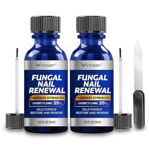 Toenail Fungus Treatment Extra Strength ? 2 Bottle Nail & Toe Solution with Undecylenic Acid 25% and Tea Tree Oil(15mlx2)