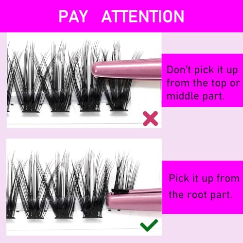 Cluster Lashes 240pcs 30D C Curl Faux Mink Extensions