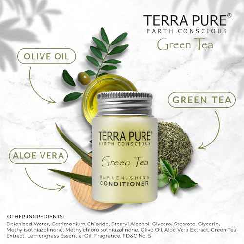 Terra Pure Conditioner, Travel Size Hotel Amenities, 1 oz (Case of 300)