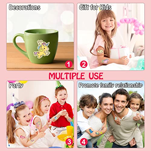 Partywind Luminous Glow Kids Temporary Tattoos, 370 Styles