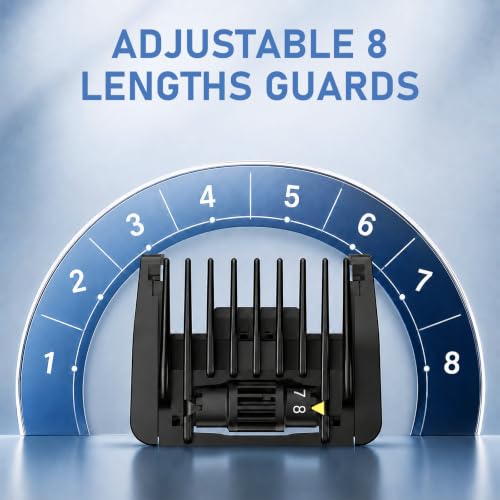 8-in-1 Adjustable Trimmer Guard Comb 1-8mm for Philips QP Series