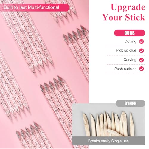 Press On Nail Prep Kit - 20 Pre-Packaged Sets with Cuticle Tool