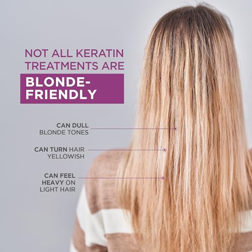 KATIVA Brazilian Keratin Hair Treatment for Blonde Hair - 12 Weeks Anti-Frizz Smooth System