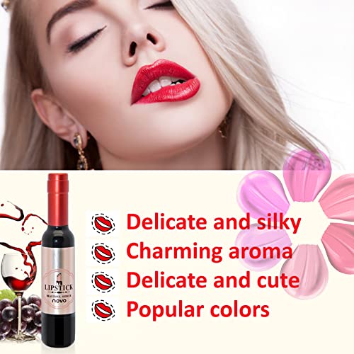 Wine Liquid Lipstick Set - 6 Matte Colors, Waterproof