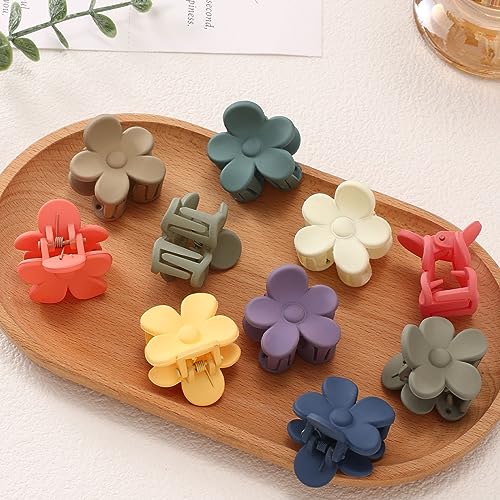 MHDGG 10Pcs Small Bow Hair Claw Clips for Wome,Sweet Bow Clips Decorative Hair Accessories for Women Hair Barrettes Hairclips Headpieces Non Slip