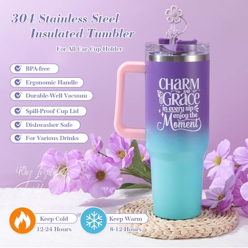 9-Piece Self-Care Gift Set for Women with 40oz Tumbler