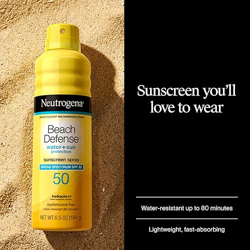 Neutrogena Beach Defense SPF 50 Sunscreen Spray, 6.5 oz