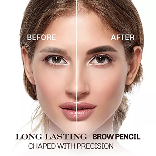 Dark Brown Eyebrow Pencil Set - 12 Waterproof Eyebrow Pens
