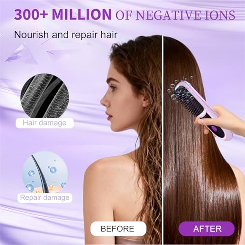 KNISUZ Go Brush Pro Mini Hair Straightener for Short Hair