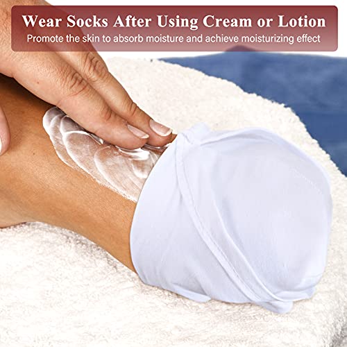 Moisturizing Spa Socks for Dry Feet, 5 Pairs Cotton Overnight
