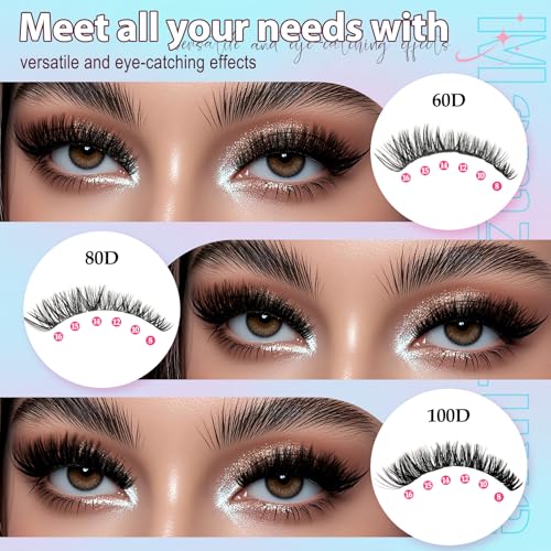 Lash Clusters Kit 708Pcs - 6 Styles Wispy Extensions 10-16mm