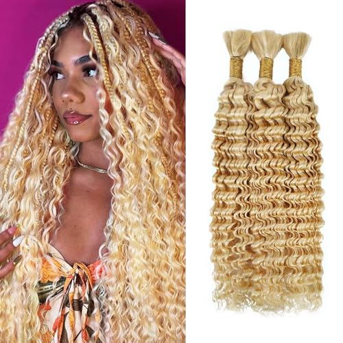 28 Inch Blonde Braiding Hair Human Hair 150g Pack
