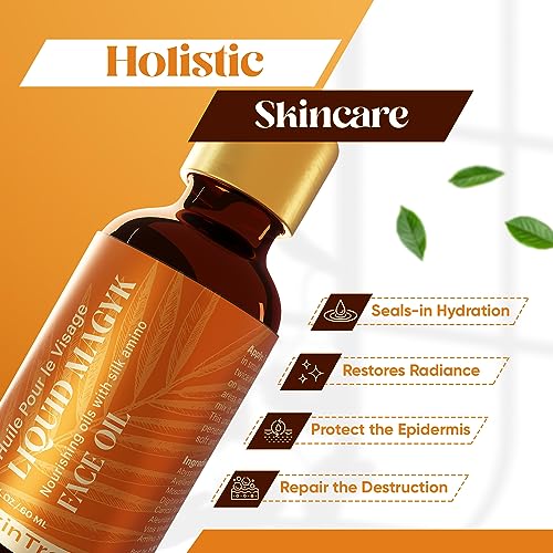 Liquid Magyk Face Oil Hydrating Facial Oil Serum with Silk Amino, Fats, Antioxidants Carotenoids, Lycopene and Vitamins E, C & A