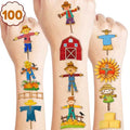 Scarecrow Temporary Tattoos for Kids - 10 Sheets, 100 PCS