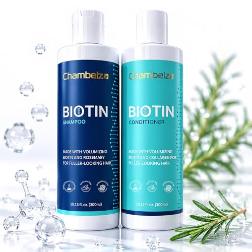 Biotin & Rosemary Shampoo Conditioner Set for Hair Loss