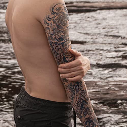 Aresvns Semi-Permanent Sleeve Tattoo Stickers - 5 Pack