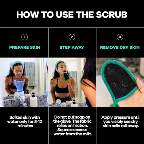 Dermasuri Deep Exfoliating Face Mitt – Dead Skin Remover