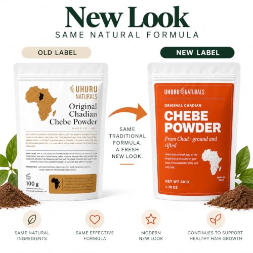 Uhuru Naturals Chadian Chebe Hair Powder 20g | Natural Hair Growth & Nourishment