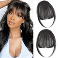 Clip-In Wispy Bangs Human Hair - Natural Black