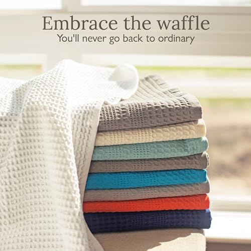 GILDEN TREE Waffle Washcloths Set of 4, Quick Dry Cotton