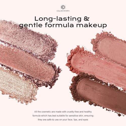 Color Nymph 6-Color Eyeshadow Palette with Brush & Mirror