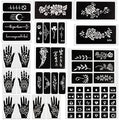 Henna Tattoo Stencil Kit - Self-Adhesive Body Art