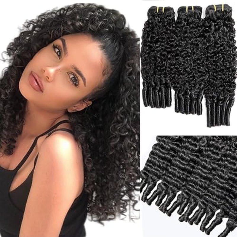 Burmese Curly Human Hair Bundles - 300g, 16-20 inch, Virgin