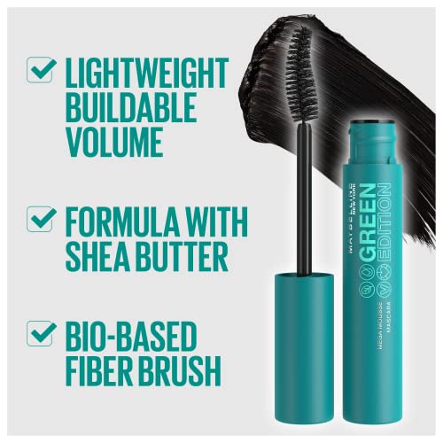 Maybelline Green Edition Mega Mousse Mascara - Buildable Volume