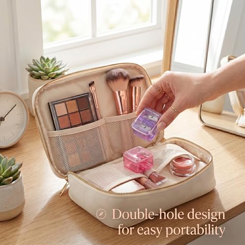 Yivioep Makeup Pencil Sharpener Kit for Slim to Jumbo Eyeliners & Lip Liners