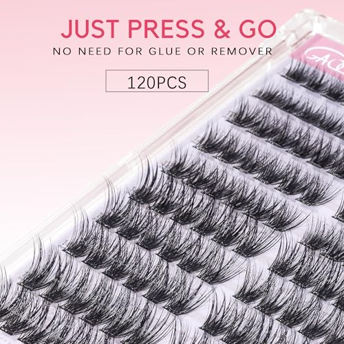 GAQQI Self-Adhesive Eyelash Clusters - Classic Volume Lashes 10-16mm