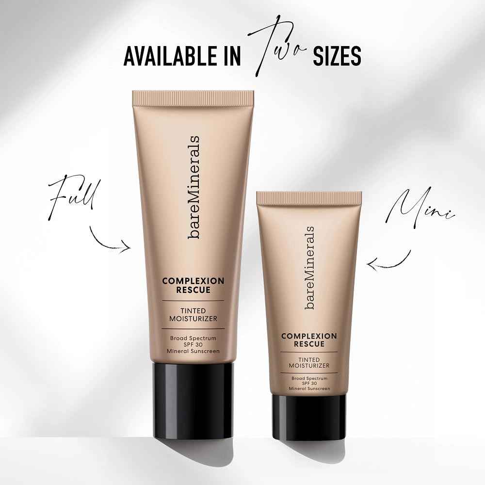 bareMinerals Complexion Rescue Tinted Moisturizer for Face with SPF 30, Travel Size, Natural Pecan 05