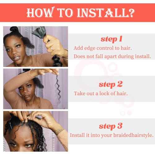 Human Braiding Hair 12A Deep Water Wave Bulk 150g 16 Inch Curly Human Hair for Boho Braids No Weft 3 Braids Per Pack Wet and Wavy Braiding Hair Natural Black