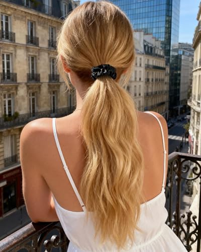 YANIBEST 8 Pcs Satin Hair Ties - Gentle No Damage Scrunchies