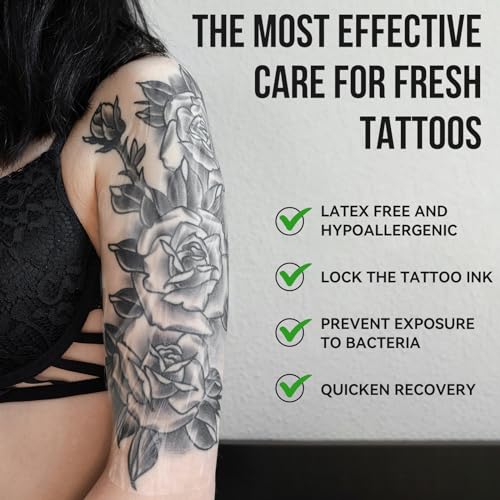 Tattoo Aftercare Film Patch - 6" x 2 Yards, Waterproof & Breathable