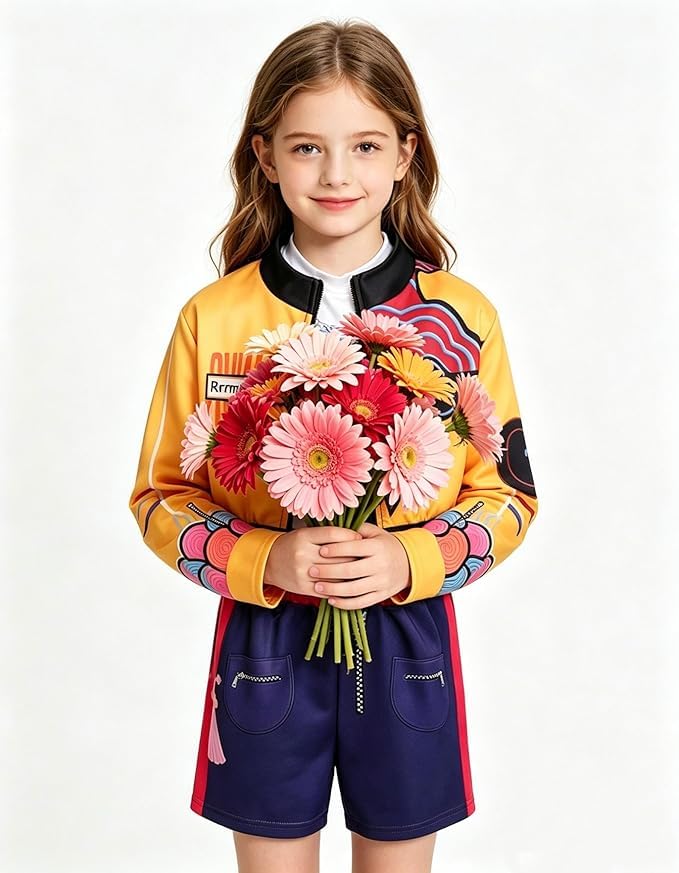 Girls Halloween Costume Dress Up 3-Piece Set