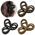 3.3" Unbreakable Matte Hair Claw Clips - 3 Pack